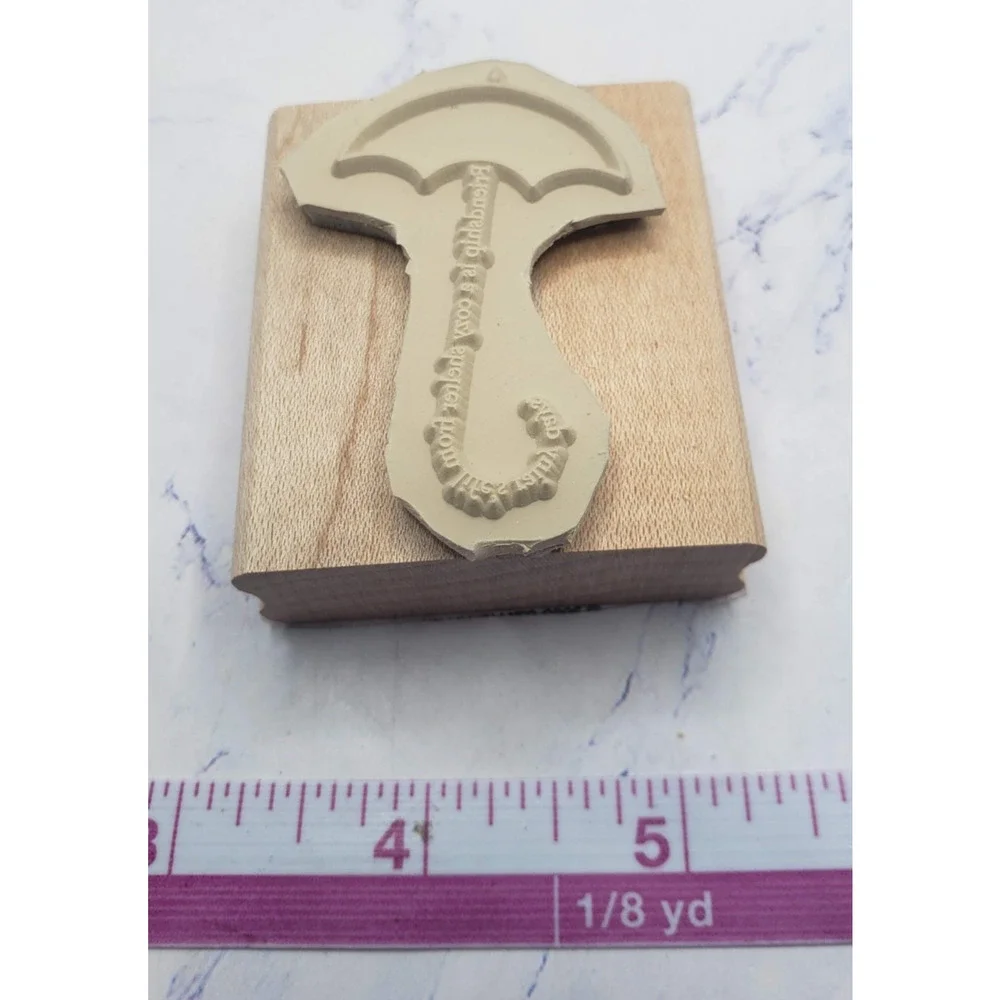 Stampin Up Friendship is a Cozy Shelter Umbrella Wood Mounted Rubber Stamp